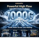 AIHUAPU AHP‑S4 1000G Mountain‑Spring Mineral RO Water Purifier, Dual Water(Pure Water / Strontium‑Rich Mineral Water), Smart Display Faucet, UV Mineralization Filter